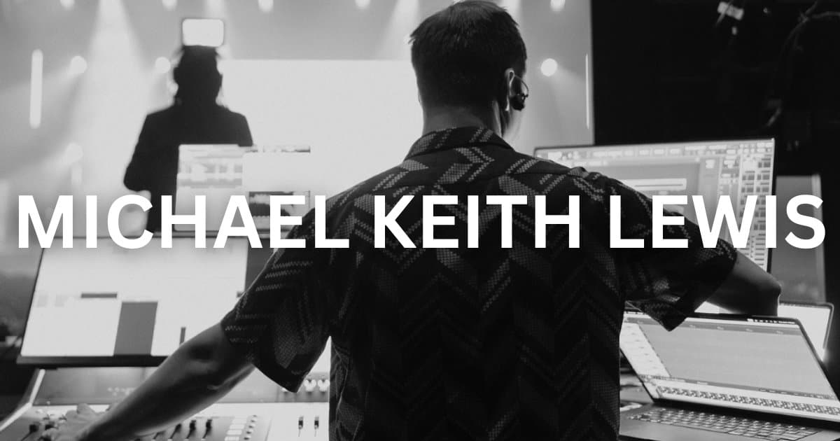 Michael Keith Lewis at the console