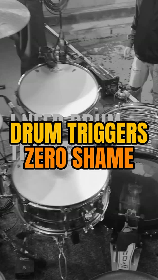 Zero shame in the trigger game. When the floor tom lives two inches from the sub, no amount of tuning or dampening is getting you rock show volume. #livesound #audioengineer #mixer #truckpacker