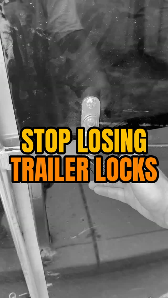 if you take locks off trailers for a living, quit setting them down somewhere.

pop it open and clip it right back onto the hasp. it stays with the door all day and it's already there when you close up. no walking the fender with a phone light at the end of the night looking for a lock somebody set 