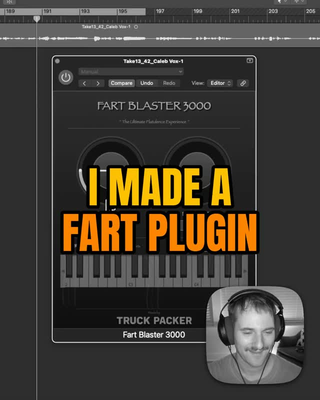 I made a fart plugin. Best use of my $200 a month subscription. It's free on GitHub. Full video on YouTube @michaelkeithlewis